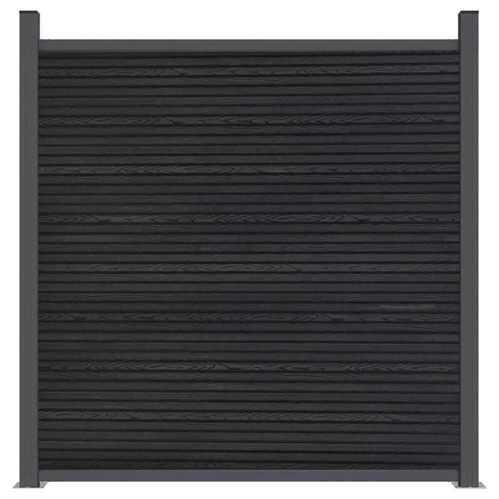 Fence Panel Gray 699x186 Cm WPC
