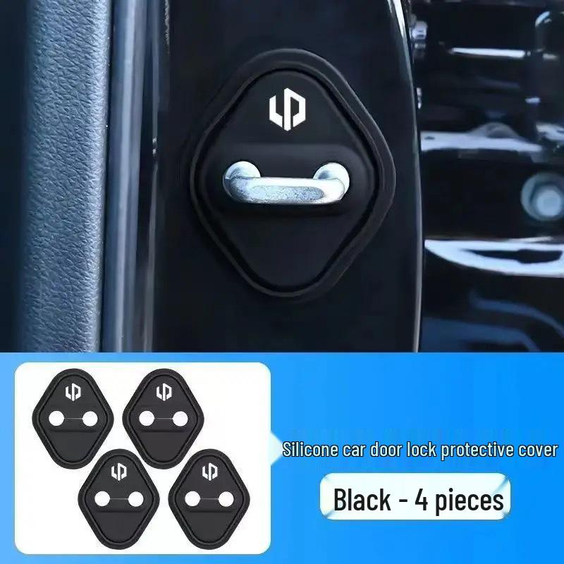 Leapmotor T03 Car Door Lock Silicone Dustproof Anti-rust Shock Absorber Cover 20-24 Leapmotor T03 4pcs Original Silicone