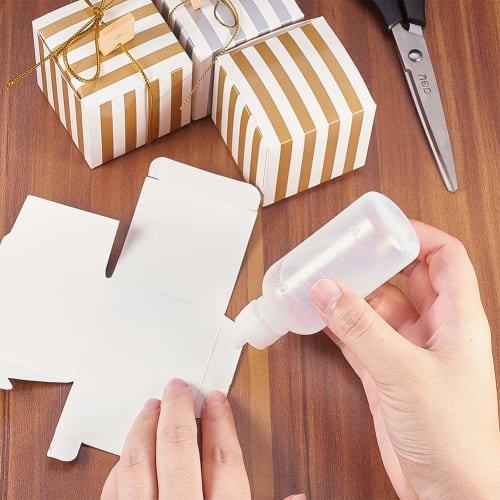 BENECREAT 8-Piece 50/100ml Needle Tip Bottle Set, Multipurpose Precision Applicator Bottle Set with Colorful Needle Tips for DIY, Arts, and Crafts