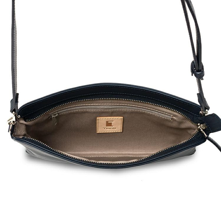 Official Shoulder Bag Sacoche No Gusset Genuine Leather Clutch Bag Bag Small Crossbody SA133 Navy [Tryon] Men's Women's