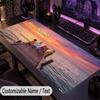 Custom Text Big Mousepad, Extended Desk Pad For Laptop Work GameScooby-Doo