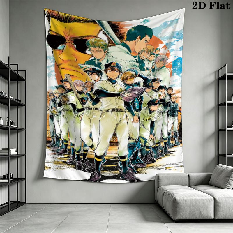Ace of Diamond Wall Tapestry Aesthetic Wall Hanging Printed Fabric Blanket Decorative Tapestries for Bedroom Living Room Home Decor