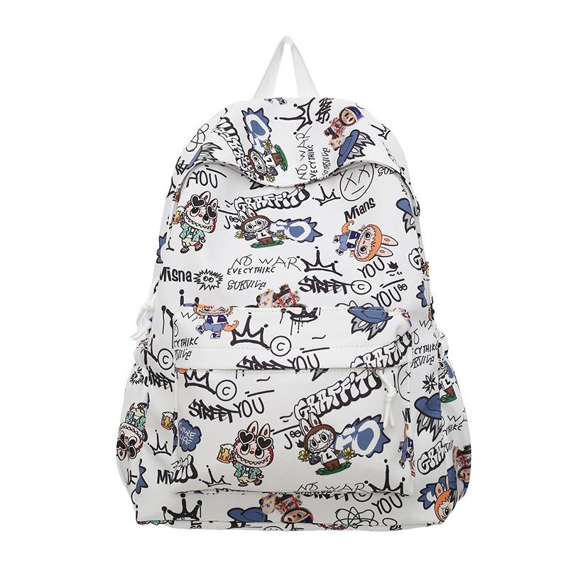 New backpack male junior high school student schoolbag fashionable new female backpack travel backpack