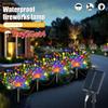 [Kjøp 1 Få 4] Solcelle Fyrverkeri Lys Utendørs Vanntett Med 8 Lysmoduser Jul Gårdshus Festival Fest Lys