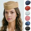 Zomerse Baret Hoed, Ademende Natuurlijke Strohoed voor Vrouwen, Stewardess Hoed Hoofddeksel, Zonbescherming Artistieke Schildershoed voor Buiten Dagelijks Gebruik