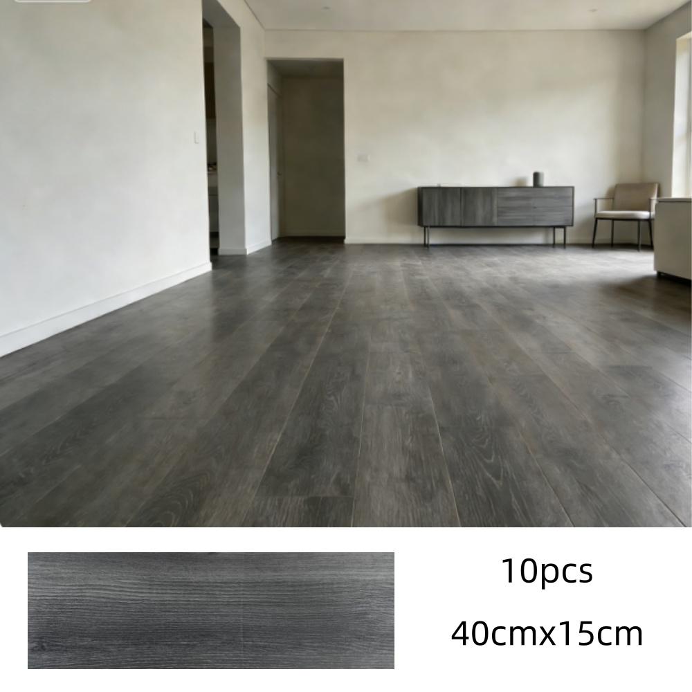 10 шт. 15x40 см ПВХ напольная плитка под дерево, самоклеящийся износостойкий пол, подходит для спальни и домашнего декора 10pcs