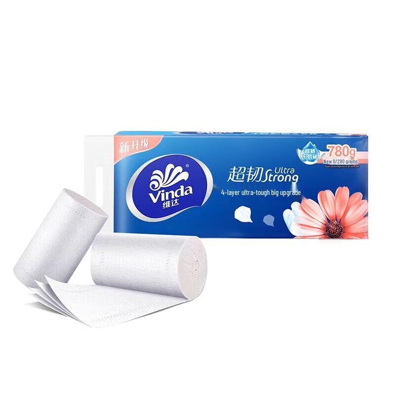 Vinda Ultra-Strong 4-Ply Virgin Pulp Toilet Paper