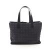 Used New Travel Line MM Tote Bag A15991 Leather Nylon Canvas Black Used Women