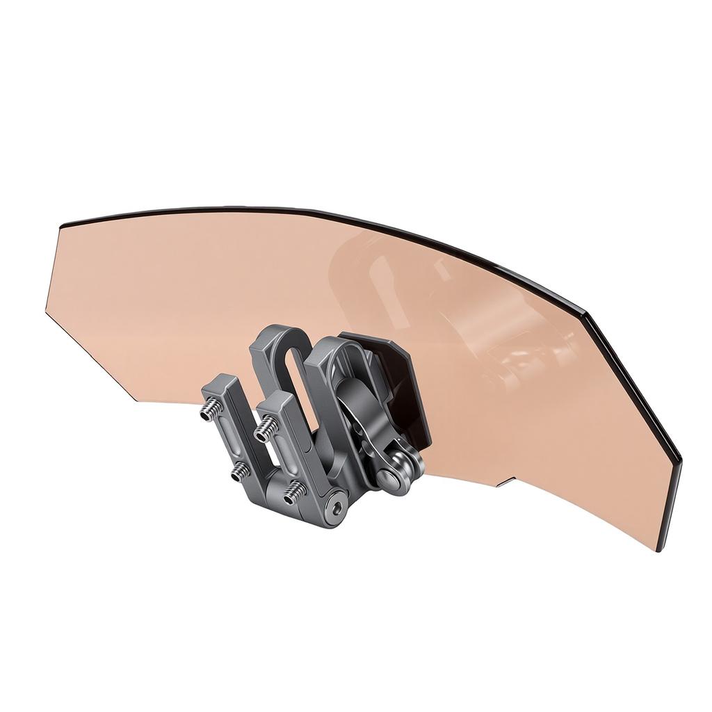 Motorcycle Windshield Extension Spoiler Adjustable Universal Clip On Windscreen Wind Deflector for Most Motorcycles