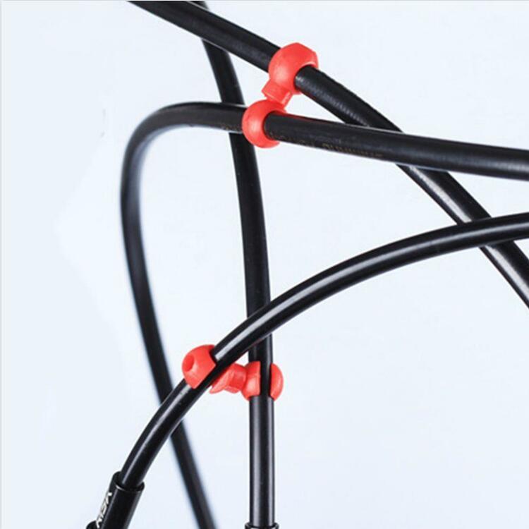 10pcs Bicycle MTB Brake Cable S Style Clips Buckle Hose Guide Bike Cross Line Clip
