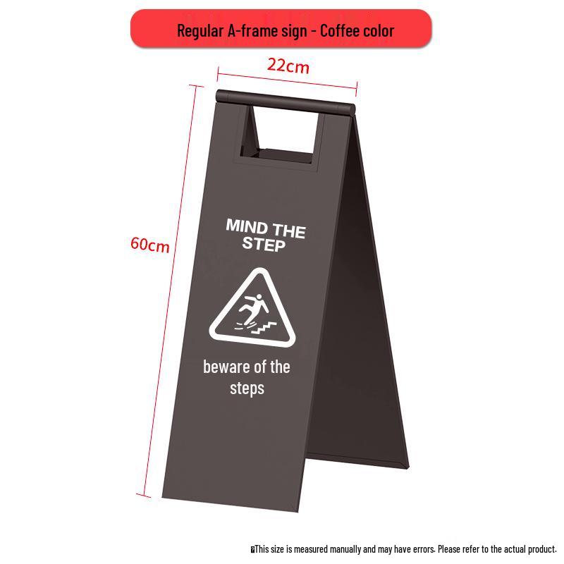 Standard A-frame Signs: Hotel, Commercial, Hospital, Warning, Toilet, Caution Steps, Slippery