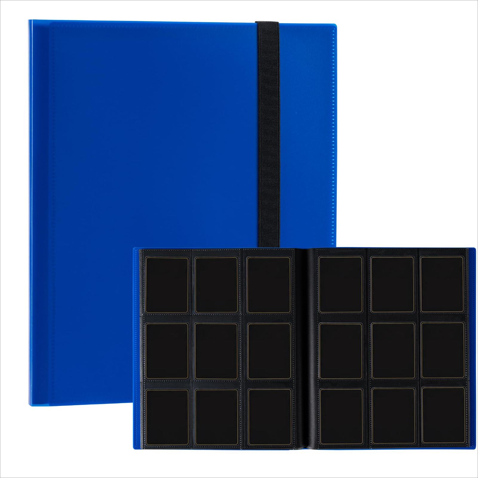 

9 Pocket 360 Grids Photo Card Binder Kpop Photo Albums Game Cards Collect Book Side-Loading Large-capacity Photocard Holder синий