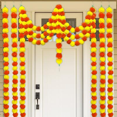 150CM Orange Künstliche Rankengirlande Kunstblumen Heimdeko Party Halloween Thanksgiving Day Weihnachtsdekorationszubehör