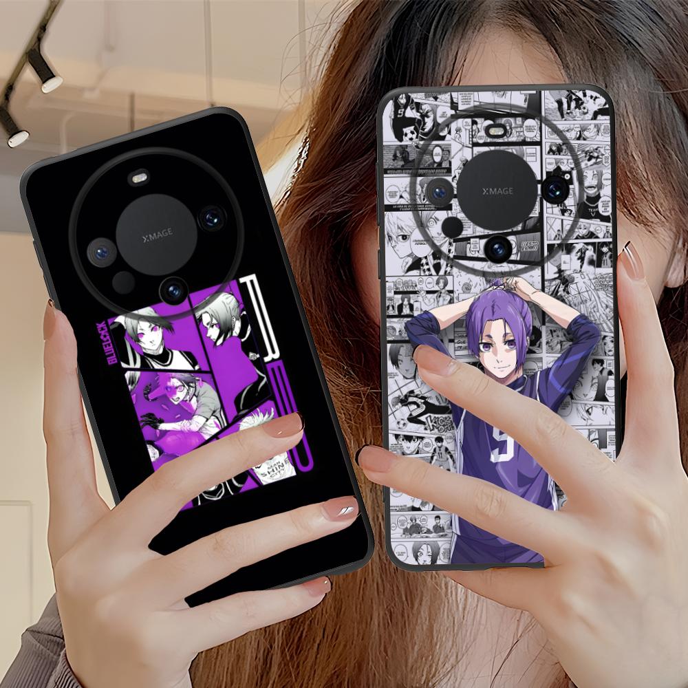 Blue Lock Reo Mikage Mat TPU Mobiele Telefoonhoesje voor Huawei Mate 60 50 40 30 20 10 Pro Plus Lite E 5G Kleurrijke Print Cover