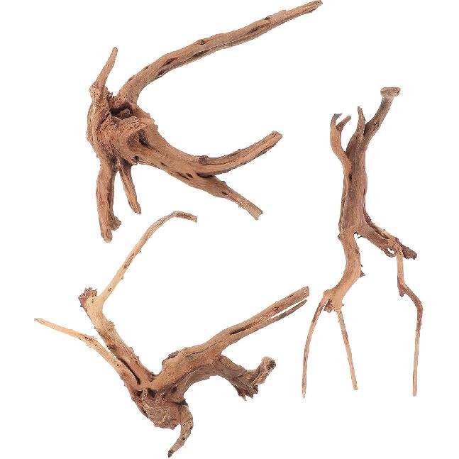 Mipcase 3 Stück Treibholz für Aquarium, Spinnenholz für Aquarium Aquarium Dekorationen Fischbecken Dekorationen Treibholz für Reptilienbecken Dekor