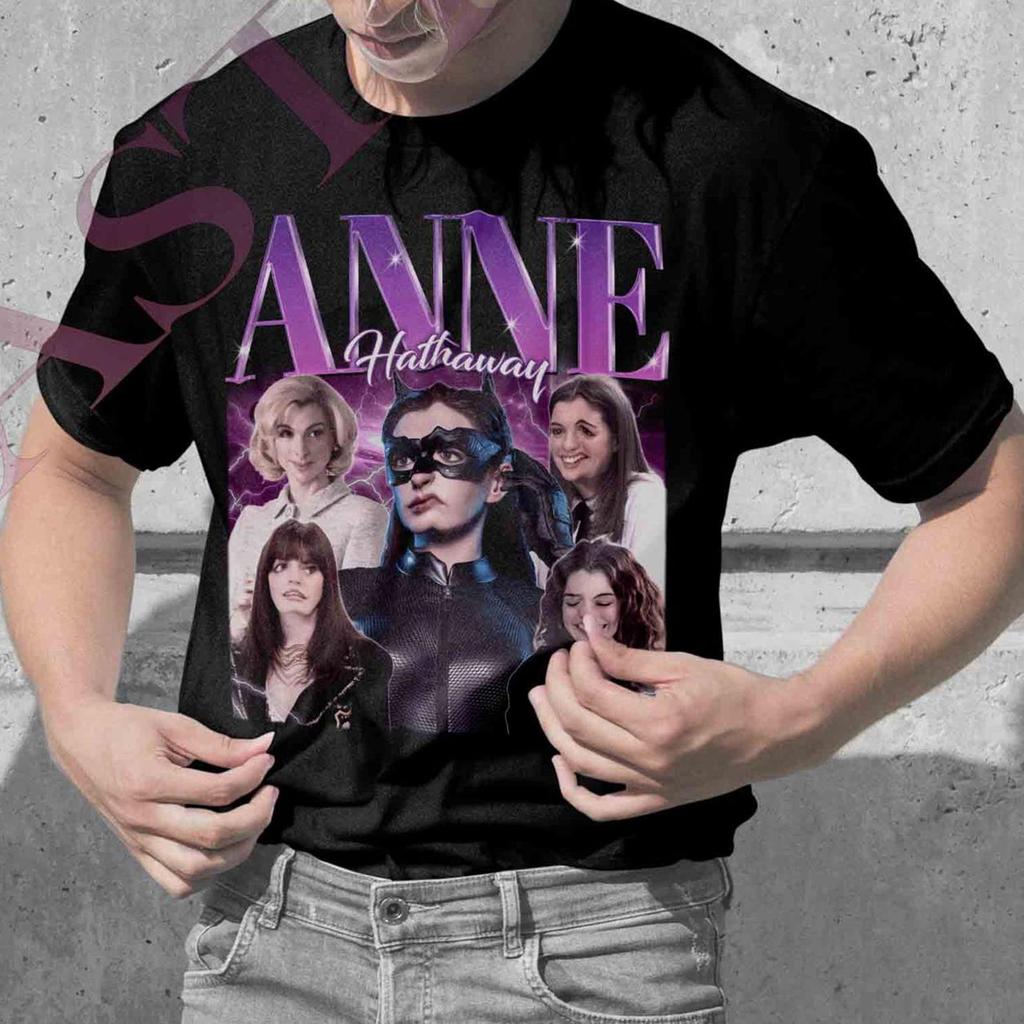 ANNE HATHAWAY Shirt Selina Kyle T-Shirt Andy Sachs Catwoman Devil Wears Prad Tee