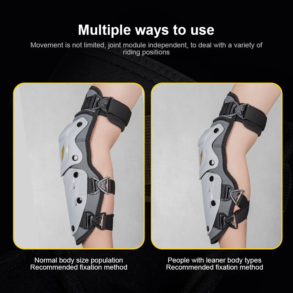 Protector de rodillas transpirable todoterreno para motocicleta, protector de codos para ciclismo y carreras.