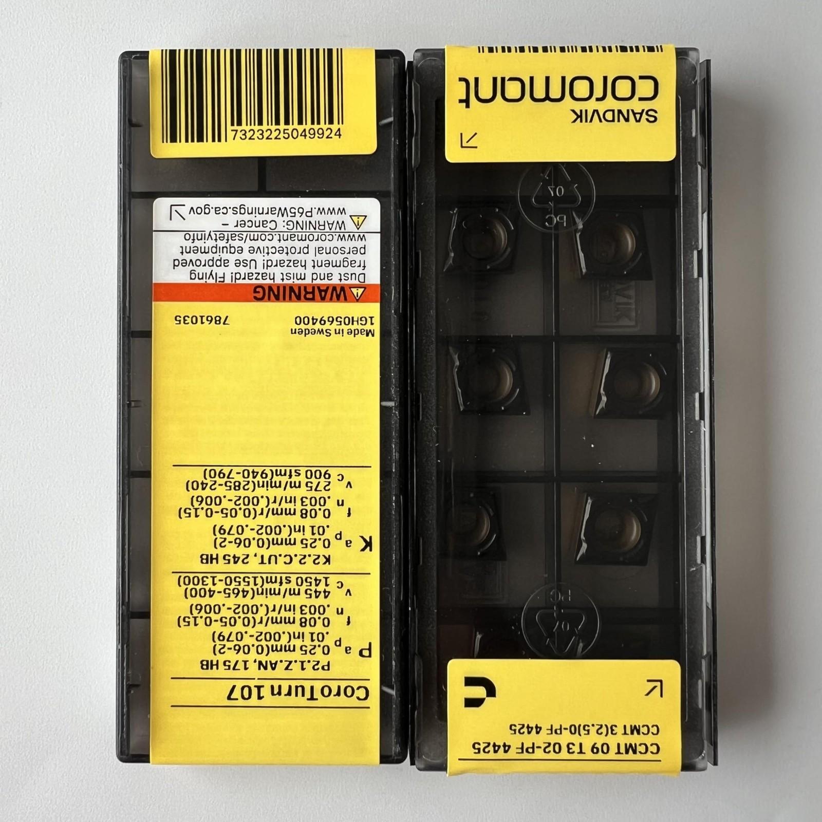 

SANDVIK / CCMT09T302-PF 4425 / Original Swedish hard alloy blade 10 Pcs