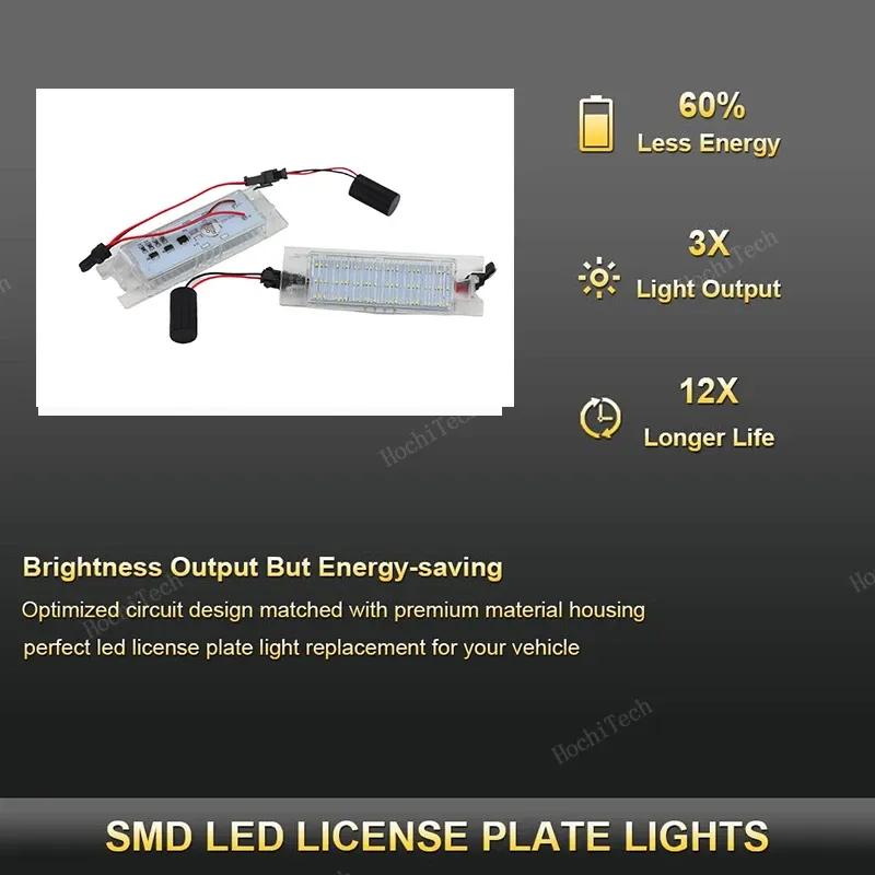 12V LED License Plate Light For Fiat Bravo Argo Grande Punto Evo Siena 500L Doblo Croma Marea Tipo Multipla Seicento