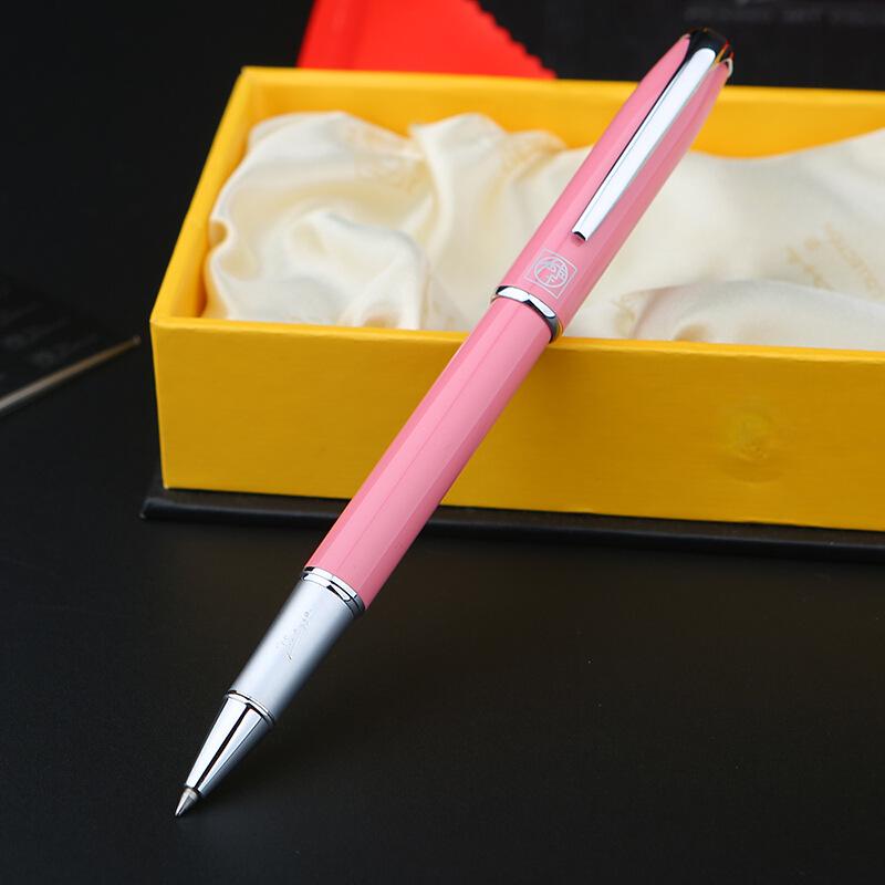 Ручка-роллер Picasso 916: Мужская металлическая шариковая ручка для офиса с гравировкой в подарочной коробке.