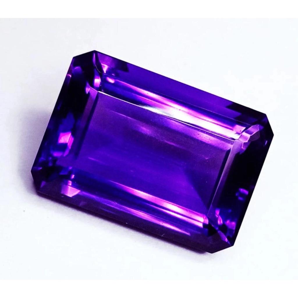 100-102 Ct Natural Amazing Amethyst Emerald Cut Fabulous Certified Gemstone