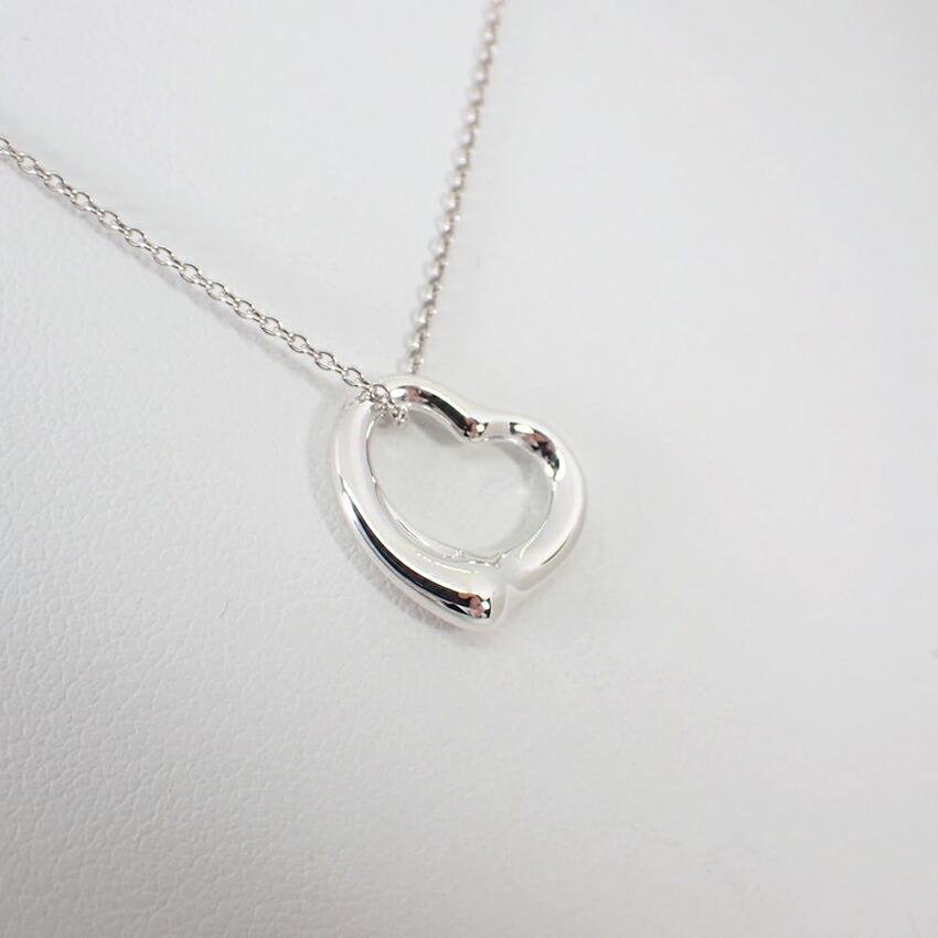 [Gebraucht] TIFFANY 925 Offenes Herz Anhänger/Halskette/g523-12