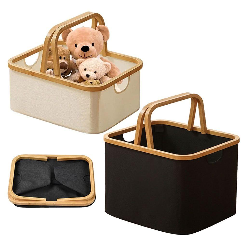 Oxford Cloth Folding Laundry Hamper Large Capacity Fabric Storage Bins  Toy Storage