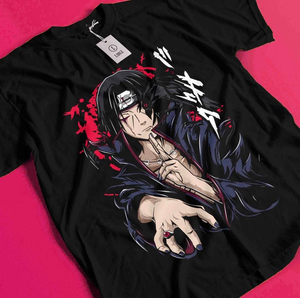 Itachi Uchiha Tshirt Naruto Shippuden Unisexga Strip Naruto Anime Shirt All Size S