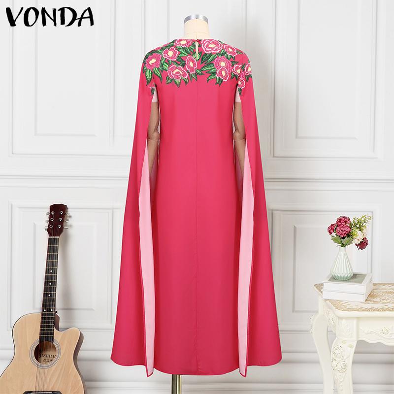 VONDA Dámské elegantní šaty s designem pláště a květinovým potiskem