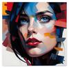 Abstract Woman Canvas Painting