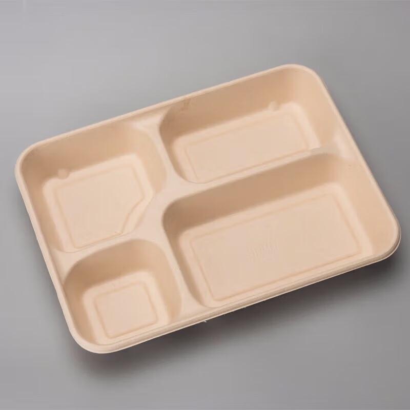 Eco-Friendly 4-Compartment Take-Out Containers