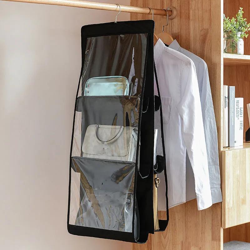 Multi-layer Lady Handbag Storage Hanging Bag Dormitory Home Hang Type Leather Bag Storage Bag Multi-purpose Storage Hanging Bag