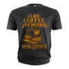 Men's Funny I like Coffee And Cigars Shirt Father's day dad Papa grandpa tee