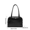 Solid Color Pu Leather Tote Bag Large Capacity Women's Handbag Fashion Boston Shoulder Bag  Girls