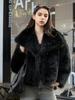 Women's Faux Fur Lapel Coat - Spring European & American Fashion, Loose Fit Hot Style