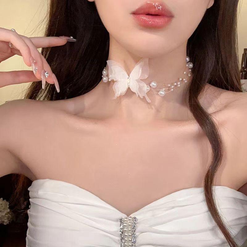 Spicy Girl Tassel Pearl Necklace: Elegant, Versatile Clavicle Jewelry for Women