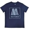 Motown Records Vintage Logo T-Shirt Blau Neu