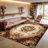 Persian Retro Living Room Carpet Light Luxury Flower Pattern Washable Large Size Rug Decoration Bedroom Fluffy Anti-slip Mats