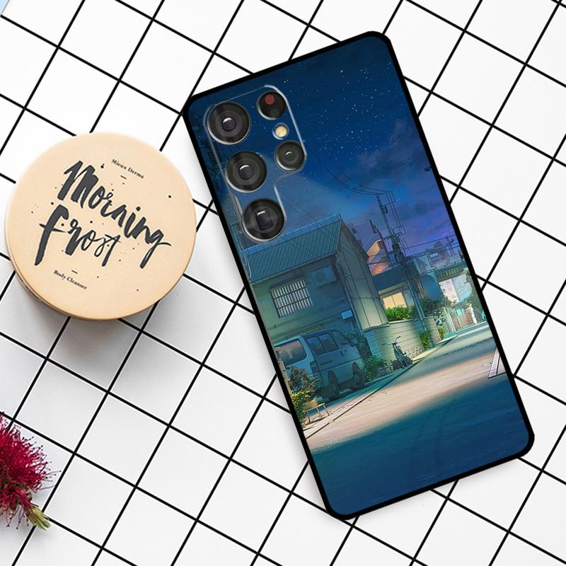Manga Anime Street Case For Samsung Galaxy S21 S22 S23 S24 S25 Ultra S9 S10 S25 Plus S25 FE S20 FE Phone Cover