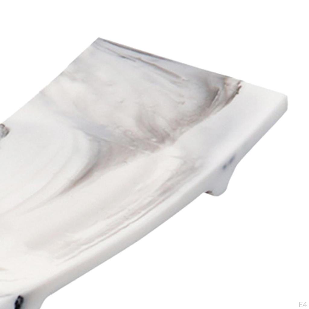 Marmoroptik Dekorative Schale Badezimmer Kosmetik Seifenhalter Badewannen-Aufbewahrung Langlebig für