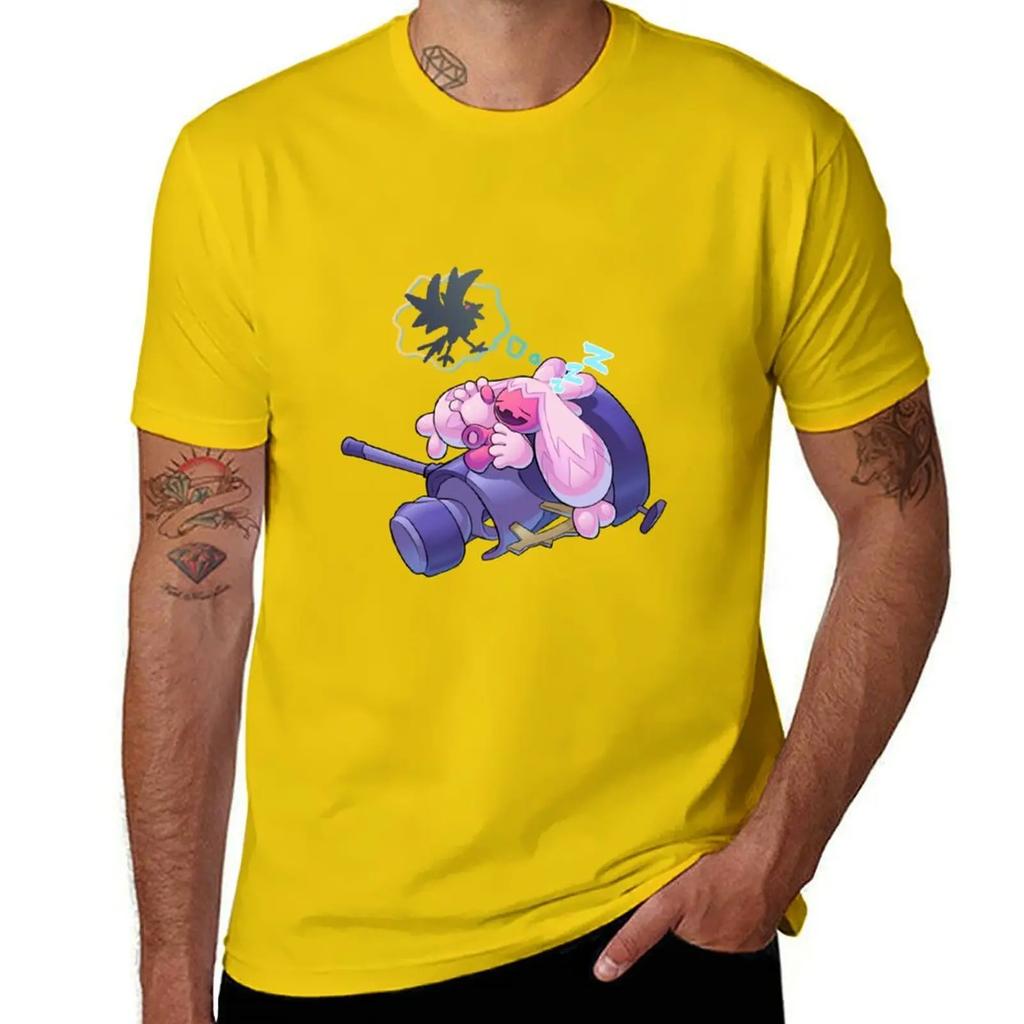Cute Tinkaton Sleeping T-shirt Aesthetic Clothing Quick Drying Tshirts for Men