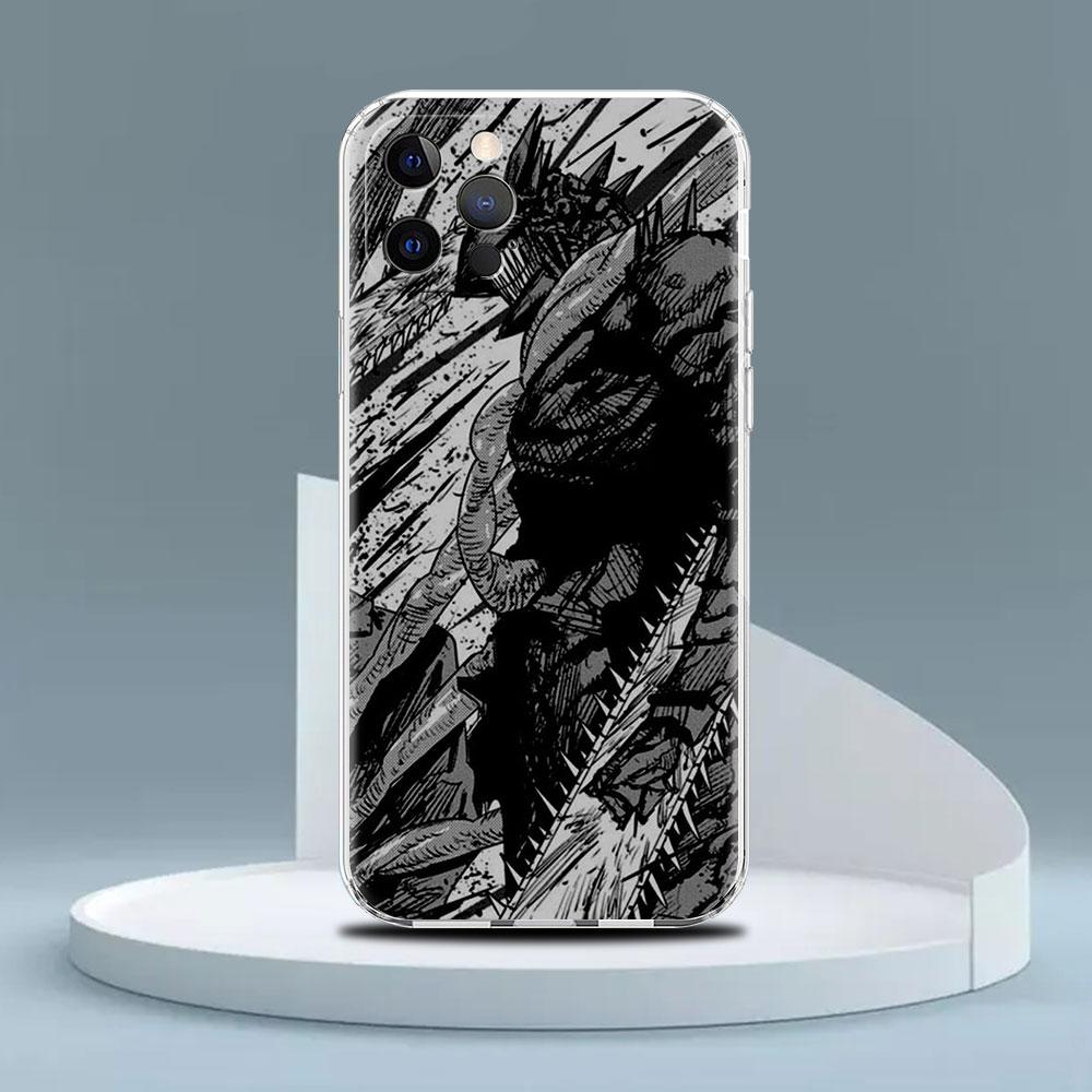 

Прозрачный чехол для Apple iPhone 14 13 11 12 Pro 7 8 Plus XR X XS Max 6 6S 14Pro силиконовый чехол для телефона Chainsaw Man Cool iPhone 6 6S