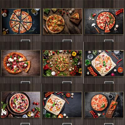 Lezzetli Pizza Resimleri Tuval Boyama Sebze Pizza İtalya Duvar Sanatı Gıda Posterler ve Baskılar Restoran Mutfak Dekorasyon için