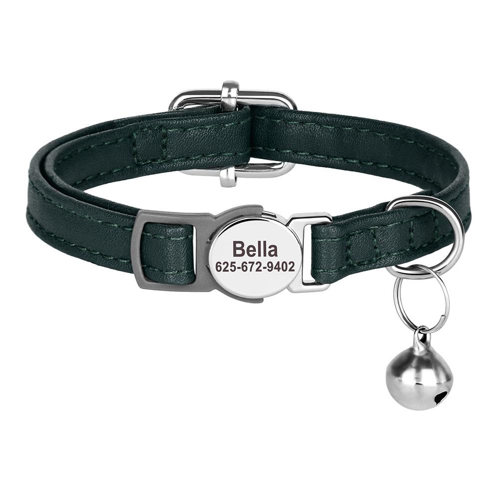 Personalized Cat Collar Adjustable Small Dog Kitten Collars Free Custom Pet Puppy ID Name Necklace Collars Anti-lost for Cats