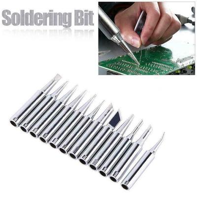 12pcs Soldering Iron Tips 900M-T For Hakko 936//937//928 T W7I2 Station Solde L3T0