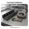 Tow Loop Hitch with Mounting Plate Metal Hardware Wear Resistant