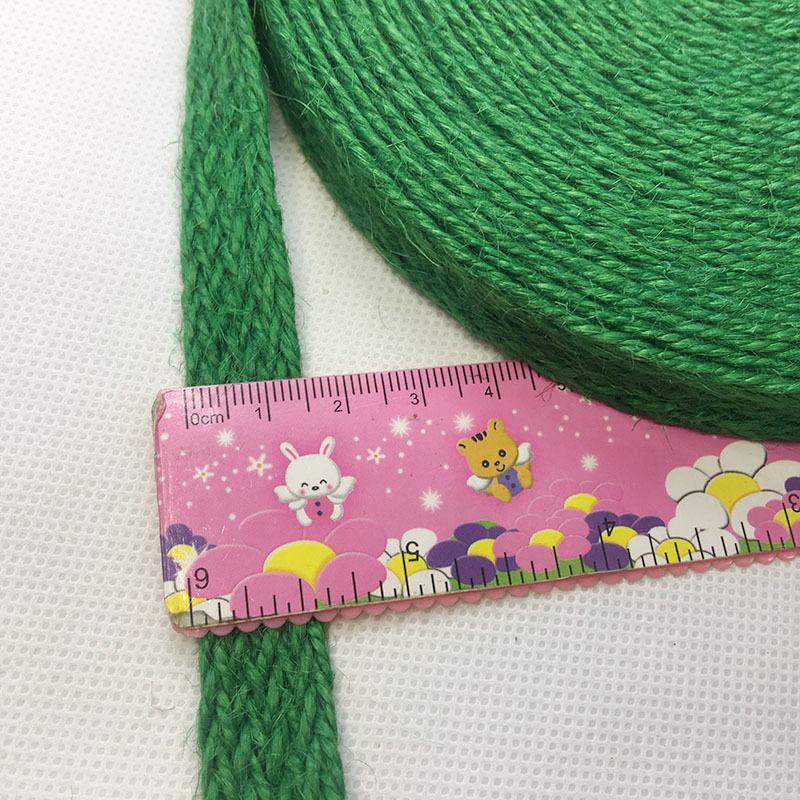 Color Flat Hemp Rope Webbing Handmade Diy Kindergarten Retro Decoration Flat Jute Strap, Textile Accessories Ten