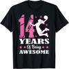 14 Anni di Essere Fantastica Compleanno 14° Ragazza Maglietta da Basket