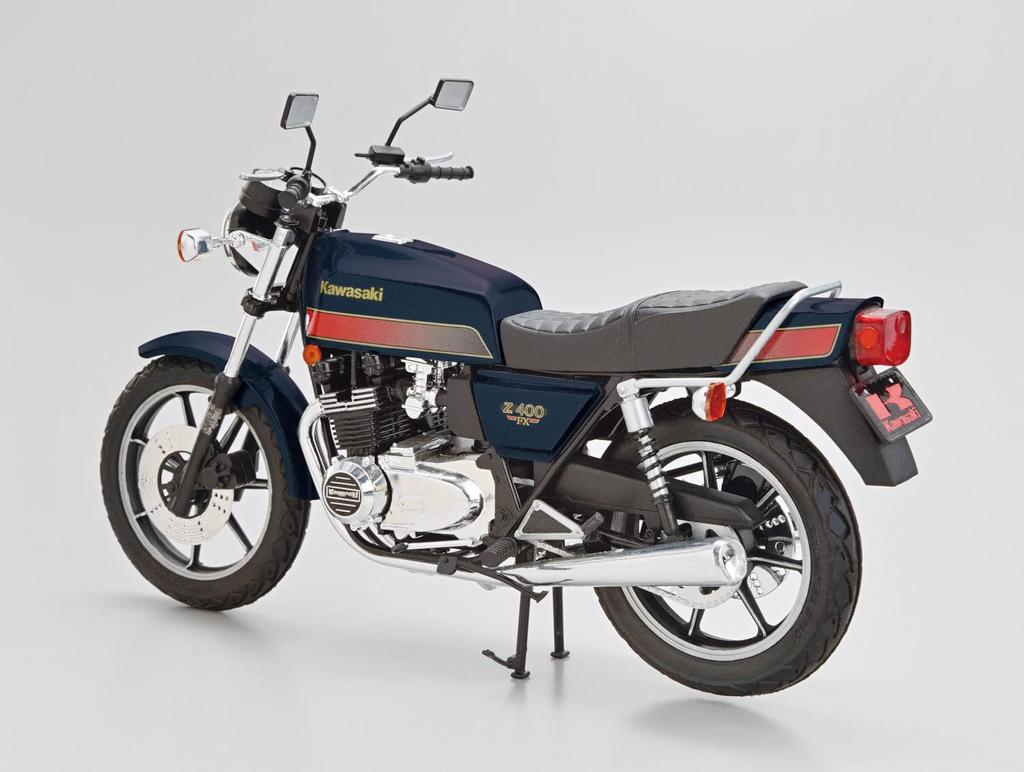 Aoshima Bunka Kyozaisha The Bike Series Kawasaki KZ400E Z400FX 1981 Kunststoffmodell 1/12 Nr. 5
