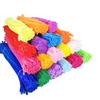 100Pcs Kids Pipe Cleaners Set Assorted Colors Long Fuzzy DIY Art Craft Flexible Preschool Education Children Chenille Stems Educational Toys Gift